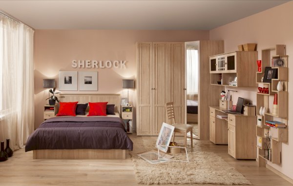 Модульная спальня Sherlock в цвете Дуб сонома (Глазов)